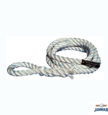 Loop Top Climbing Rope | White Poly Dacron