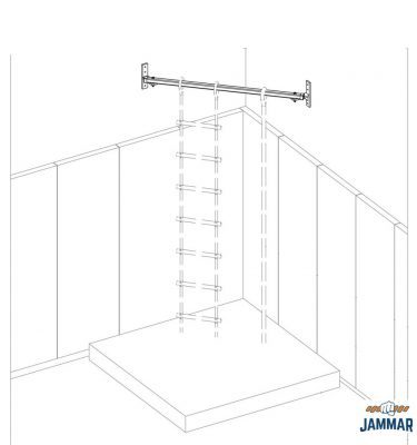 Corner Mounted Hanging Bars | CHB